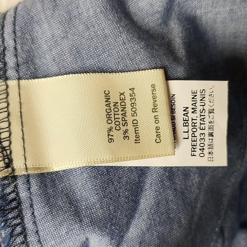 L.L. Bean Women's Favorite Fit Gray Capris Cropped Pants Size 4 Grayish Blue - Picture 6 of 11